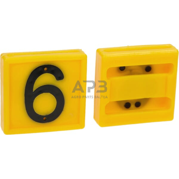 Ženklinimo numeris 6/9 geltonas 45x45mm 10 vnt. Farma 306069FA 1 Ženklinimo numeris 6/9 geltonas 45x45mm 10 vnt. Farma 306069FA 1