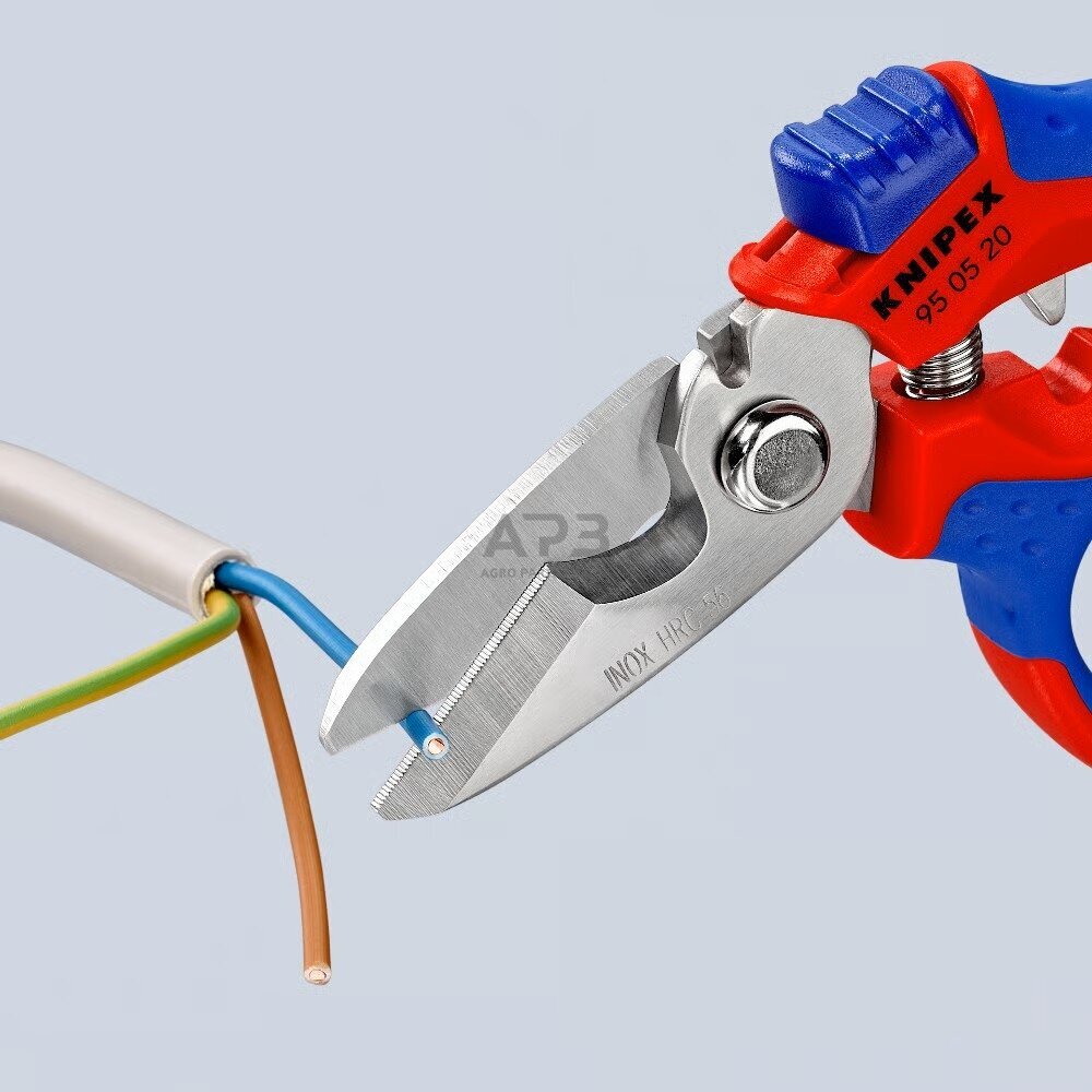 Žirklės lenktos elektrikams KNIPEX 6 Žirklės lenktos elektrikams KNIPEX 6