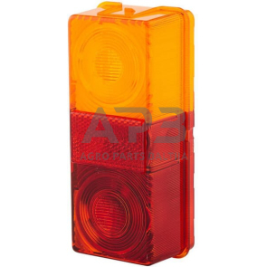 Žibintas, gintarinė/raudona, stačiakampis Hella 9EL997310001 Žibintas, gintarinė/raudona, stačiakampis Hella 9EL997310001