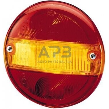 Žibintas, gintarinė/raudona, apvalus Ø140mm Hella 9EL113324001 4 Žibintas, gintarinė/raudona, apvalus Ø140mm Hella 9EL113324001 4