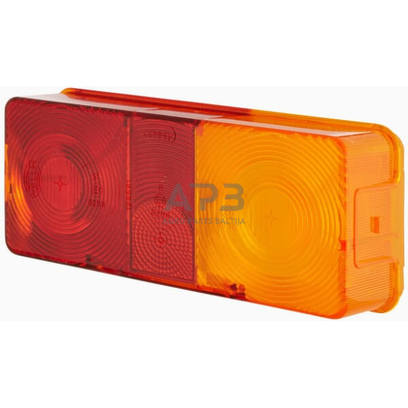 Žibintas dešininis, gintarinė/raudona, stačiakampis Hella 9EL112741001 Žibintas dešininis, gintarinė/raudona, stačiakampis Hella 9EL112741001