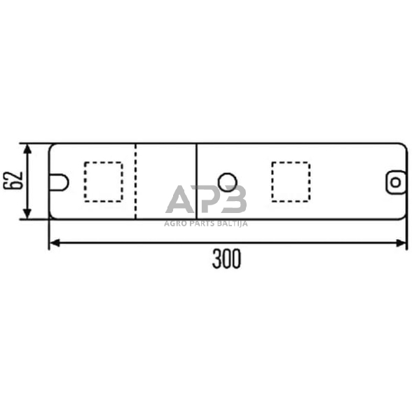 Žibintas, gintarinė/raudona, stačiakampis 300x62x30mm Hella 9EL997453001 5 Žibintas, gintarinė/raudona, stačiakampis 300x62x30mm Hella 9EL997453001 5