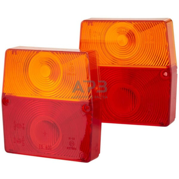 Žibintas, raudona/skaidri/gintarinė Hella 9EL998002031 Žibintas, raudona/skaidri/gintarinė Hella 9EL998002031