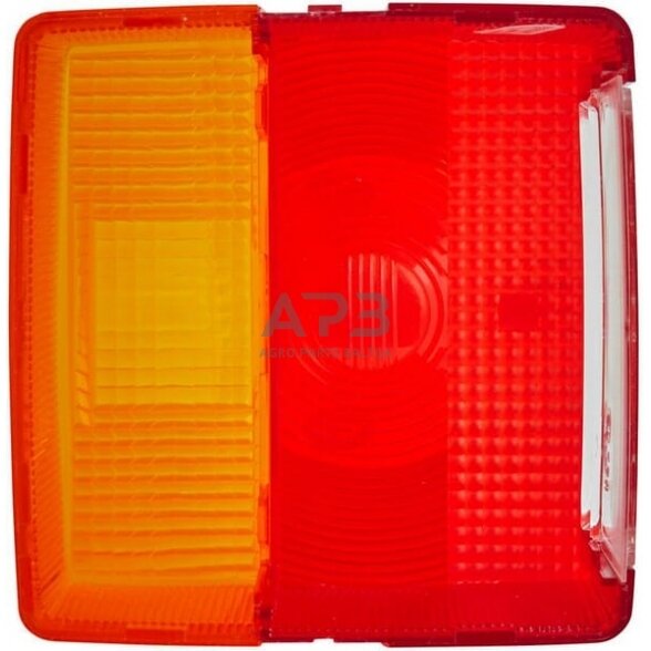 Žibintas, raudona/skaidri/gintarinė, kvadratas Hella 9EL129519001 3 Žibintas, raudona/skaidri/gintarinė, kvadratas Hella 9EL129519001 3