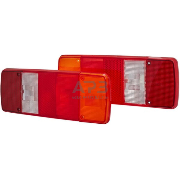 Žibintas, raudona/skaidri/gintarinė, stačiakampis Hella 9EL122689051 Žibintas, raudona/skaidri/gintarinė, stačiakampis Hella 9EL122689051