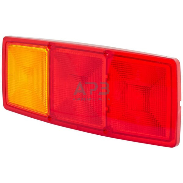 Žibintas, raudona/skaidri/gintarinė, stačiakampis Hella 9EL147747001 Žibintas, raudona/skaidri/gintarinė, stačiakampis Hella 9EL147747001