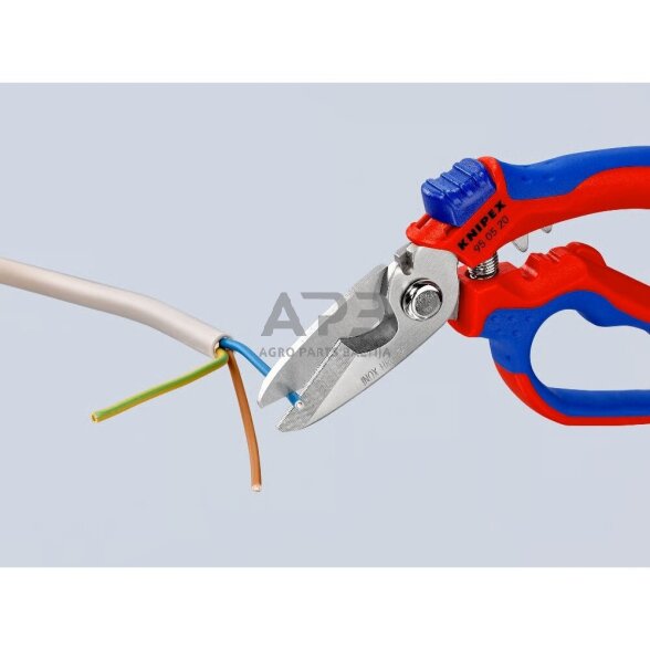 Žirklės lenktos elektrikams KNIPEX 12