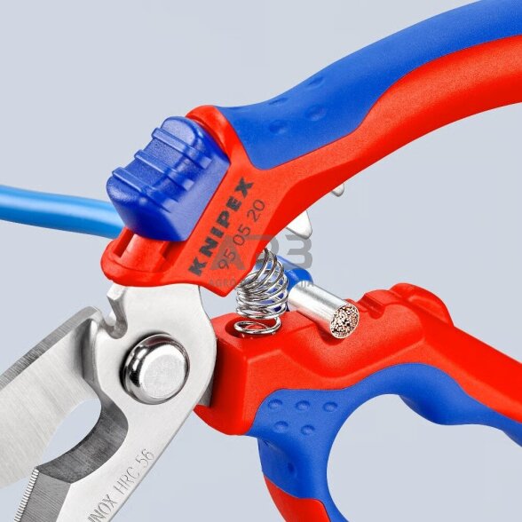 Žirklės lenktos elektrikams KNIPEX 5 Žirklės lenktos elektrikams KNIPEX 5