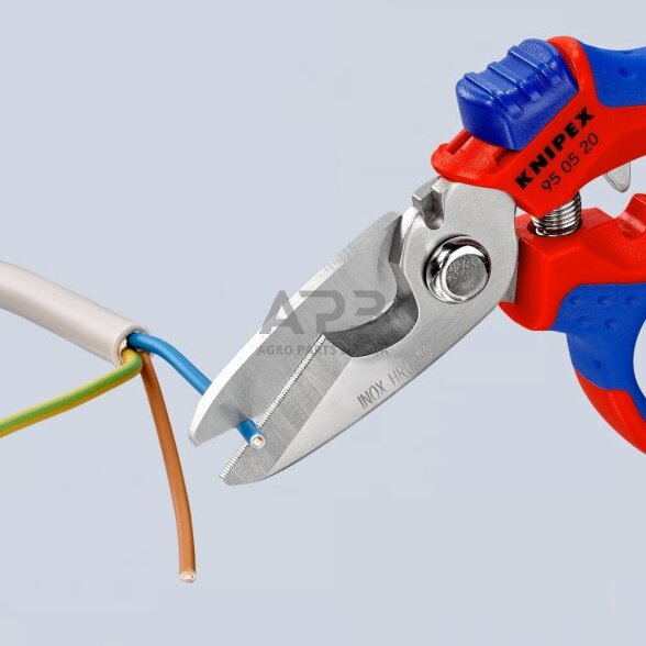 Žirklės lenktos elektrikams KNIPEX 6 Žirklės lenktos elektrikams KNIPEX 6