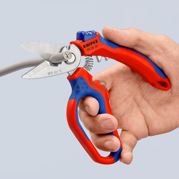 Žirklės lenktos elektrikams KNIPEX 9 Žirklės lenktos elektrikams KNIPEX 9