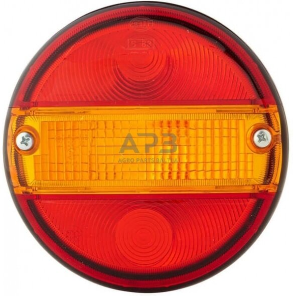 Žibintas, gintarinė/raudona, apvalus Ø140mm Hella 9EL113324001 1