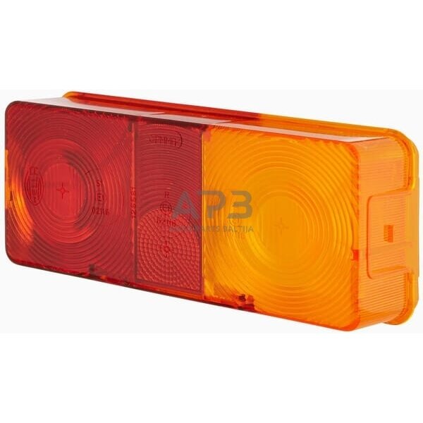 Žibintas dešininis, gintarinė/raudona, stačiakampis Hella 9EL112741001 Žibintas dešininis, gintarinė/raudona, stačiakampis Hella 9EL112741001