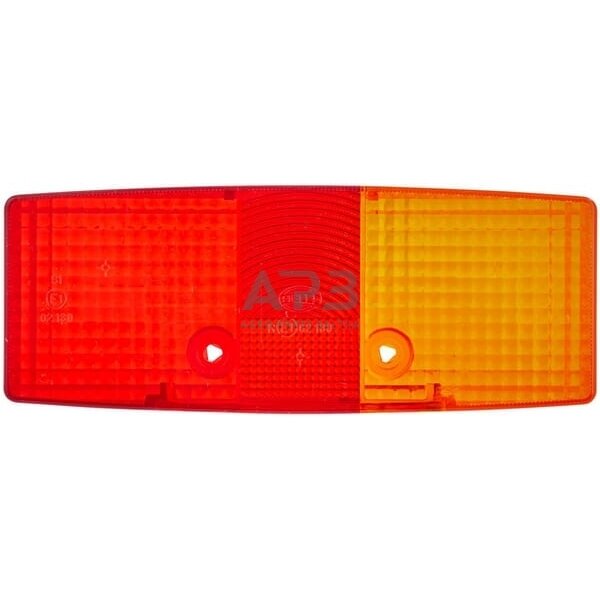 Žibintas dešininis, gintarinė/raudona, stačiakampis Hella 9EL118701001 1