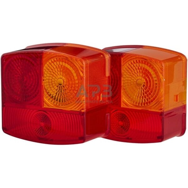 Žibintas dešininis, raudona/skaidri/gintarinė, kvadratas Hella 9EL134740001 Žibintas dešininis, raudona/skaidri/gintarinė, kvadratas Hella 9EL134740001