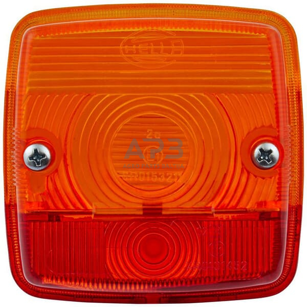 Žibintas, gintarinė/raudona, kvadratas Hella 9EL115003011 1 Žibintas, gintarinė/raudona, kvadratas Hella 9EL115003011 1