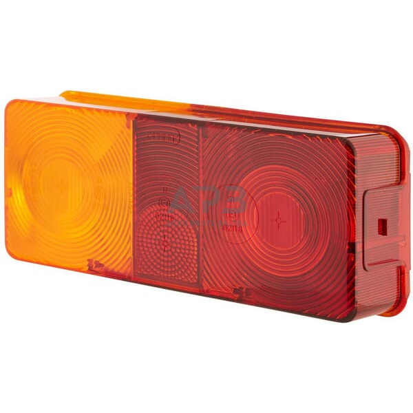 Žibintas kairinis, gintarinė/raudona, stačiakampis Hella 9EL112743001 Žibintas kairinis, gintarinė/raudona, stačiakampis Hella 9EL112743001