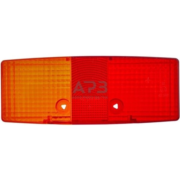 Žibintas kairinis, gintarinė/raudona, stačiakampis Hella 9EL118700001 1