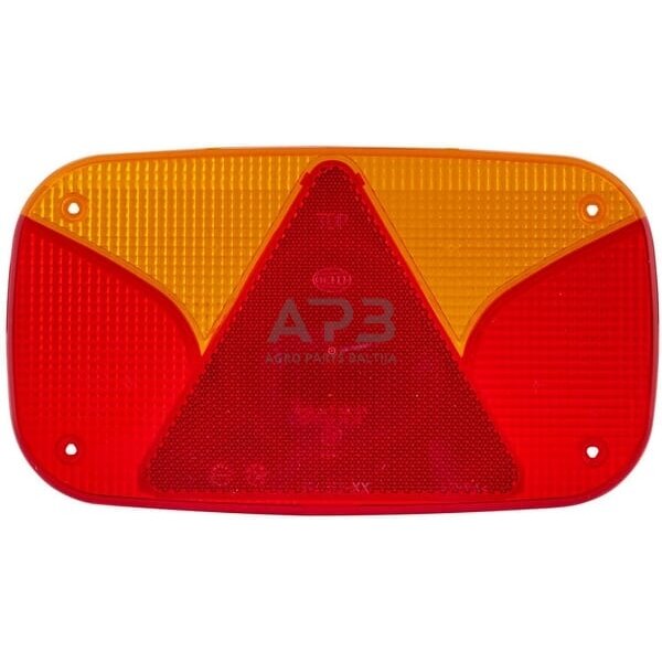 Žibintas kairinis, raudona/skaidri/gintarinė 244x138mm Hella 9EL990632001 1