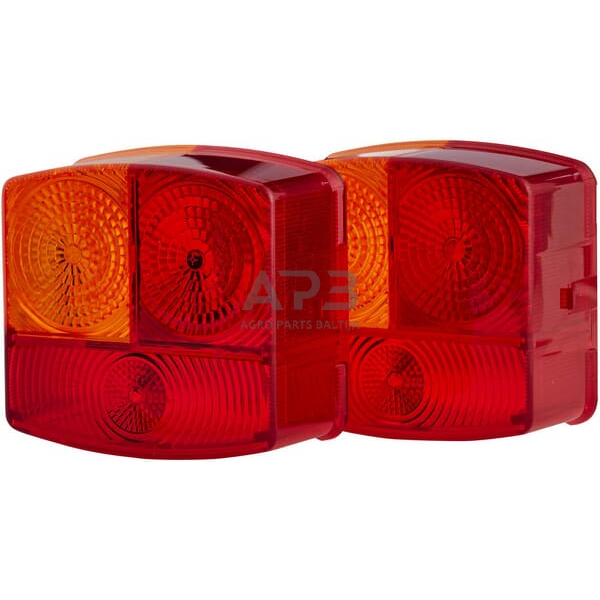 Žibintas kairinis, raudona/skaidri/gintarinė, kvadratas Hella 9EL134739001 Žibintas kairinis, raudona/skaidri/gintarinė, kvadratas Hella 9EL134739001