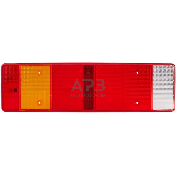 Žibintas, raudona/skaidri/gintarinė, stačiakampis 468x134x30mm Hella 9EL152889001 1