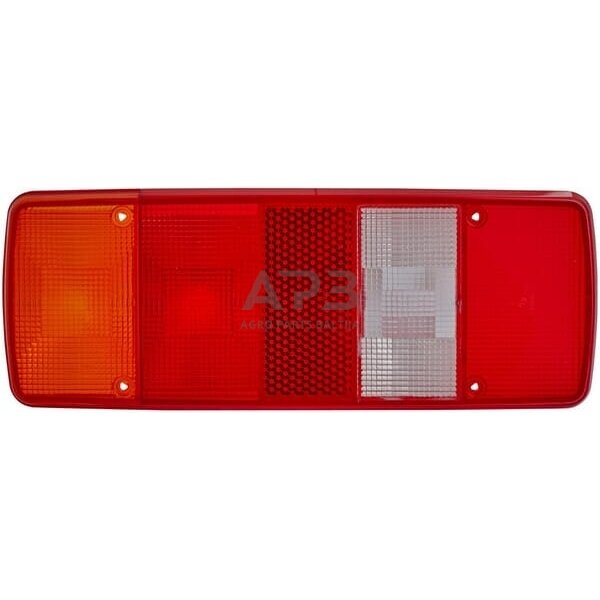 Žibintas, raudona/skaidri/gintarinė, stačiakampis Hella 9EL122689021 1