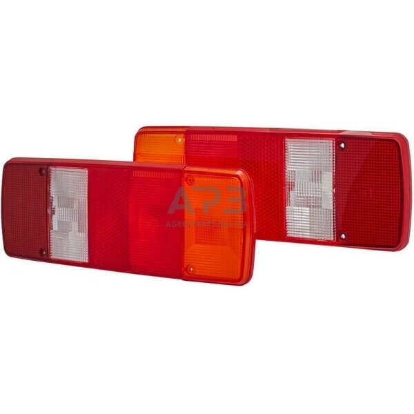 Žibintas, raudona/skaidri/gintarinė, stačiakampis Hella 9EL122689051 Žibintas, raudona/skaidri/gintarinė, stačiakampis Hella 9EL122689051