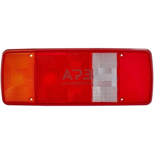 Žibintas, raudona/skaidri/gintarinė, stačiakampis Hella 9EL122772001 1