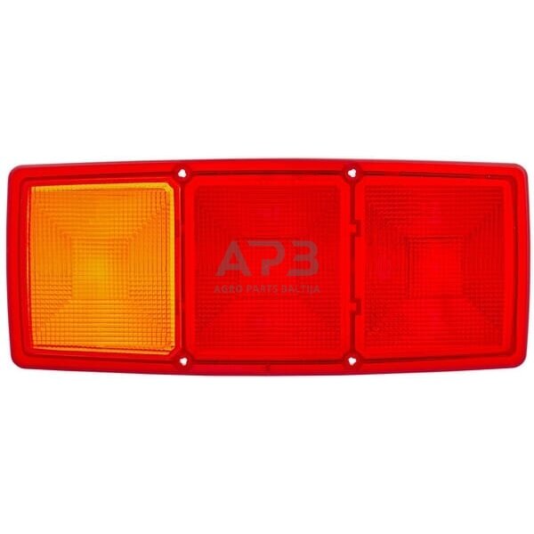 Žibintas, raudona/skaidri/gintarinė, stačiakampis Hella 9EL147747001 1