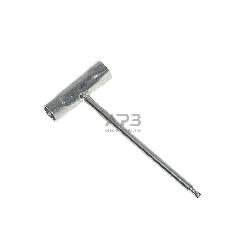 Žvakės raktas su šešiakampiu atsuktuvu 16 x 19