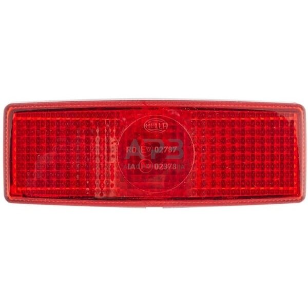 Žymeklio lemputė stačiakampis, 12V, raudona, 110x25x40mm, Hella 2TM006717047 2